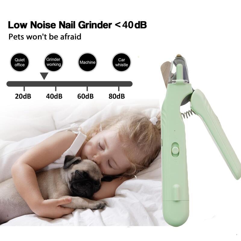 2 In 1 Pet Nail Clippers With Led Light Dog Cat Special Blood Line Scissors Multifunction Animals